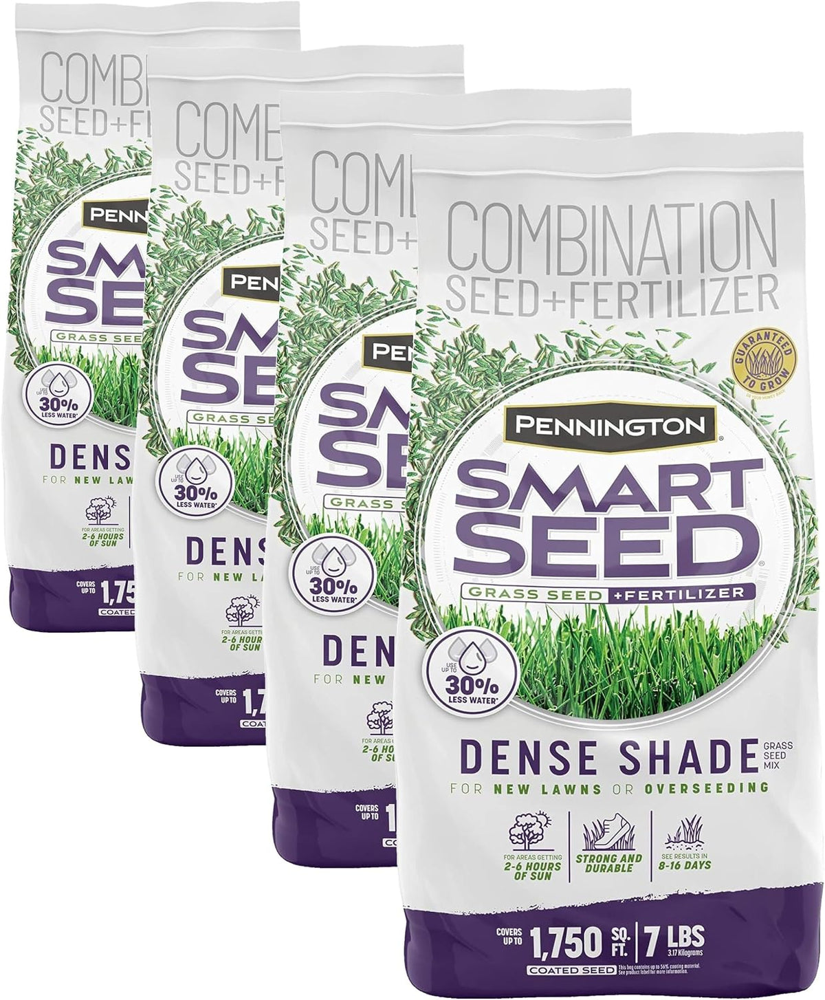 Smart Seed Dense Shade Mix Grass Seeds for Lawn, 7 Lb