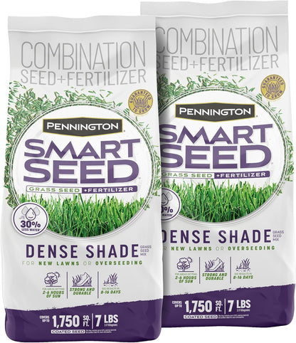 Smart Seed Dense Shade Mix Grass Seeds for Lawn, 7 Lb