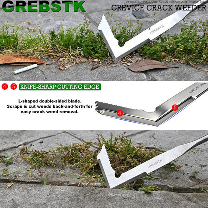 Crack Weeder Crevice Weeding Stainless Steel Sharp Lightweight Tool