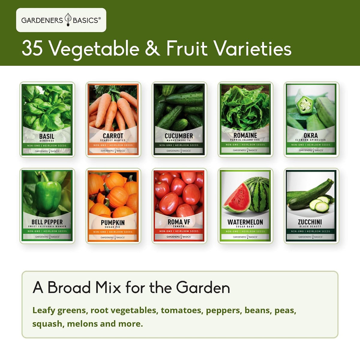 Survival Seed Vault Kit, Vegetable Seeds for Planting