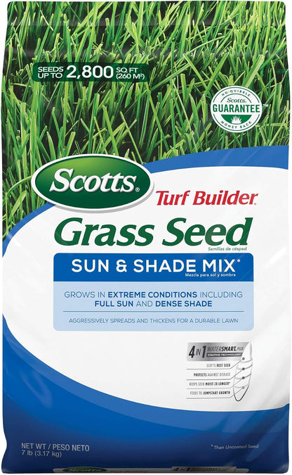 Scotts Turf Builder Grass Seed Sun & Shade Mix, 5.6 Lbs.