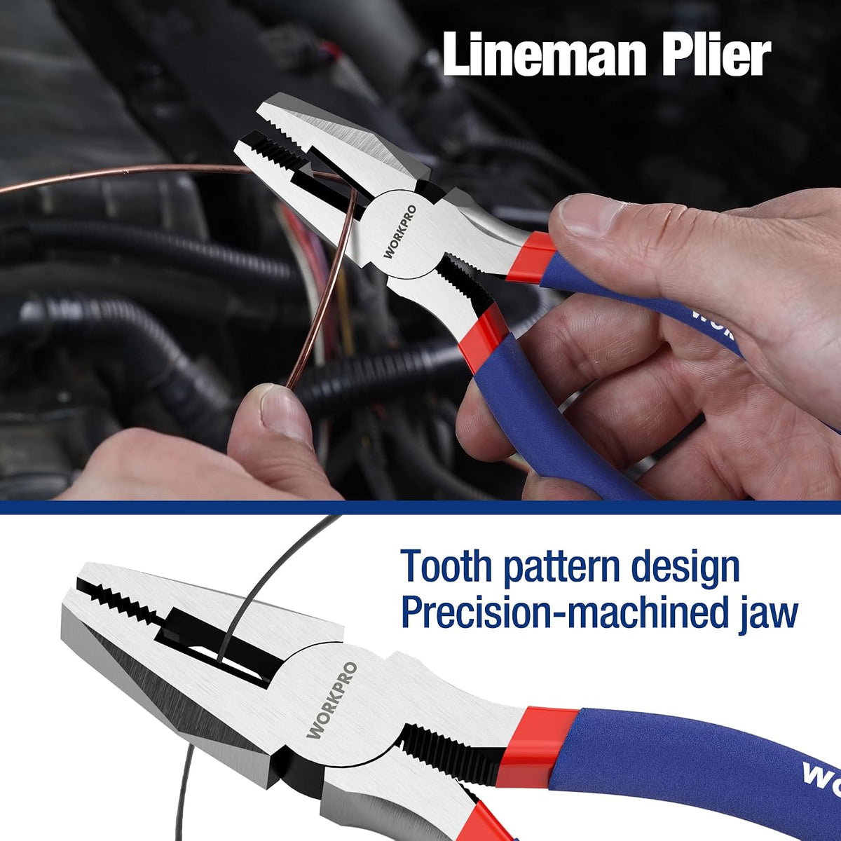 7-Piece Pliers Set, Pliers Tool Set with Comfort Grip, Blue