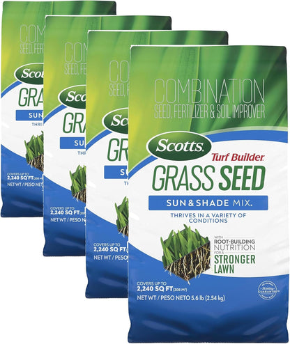 Scotts Turf Builder Grass Seed Sun & Shade Mix, 5.6 Lbs.