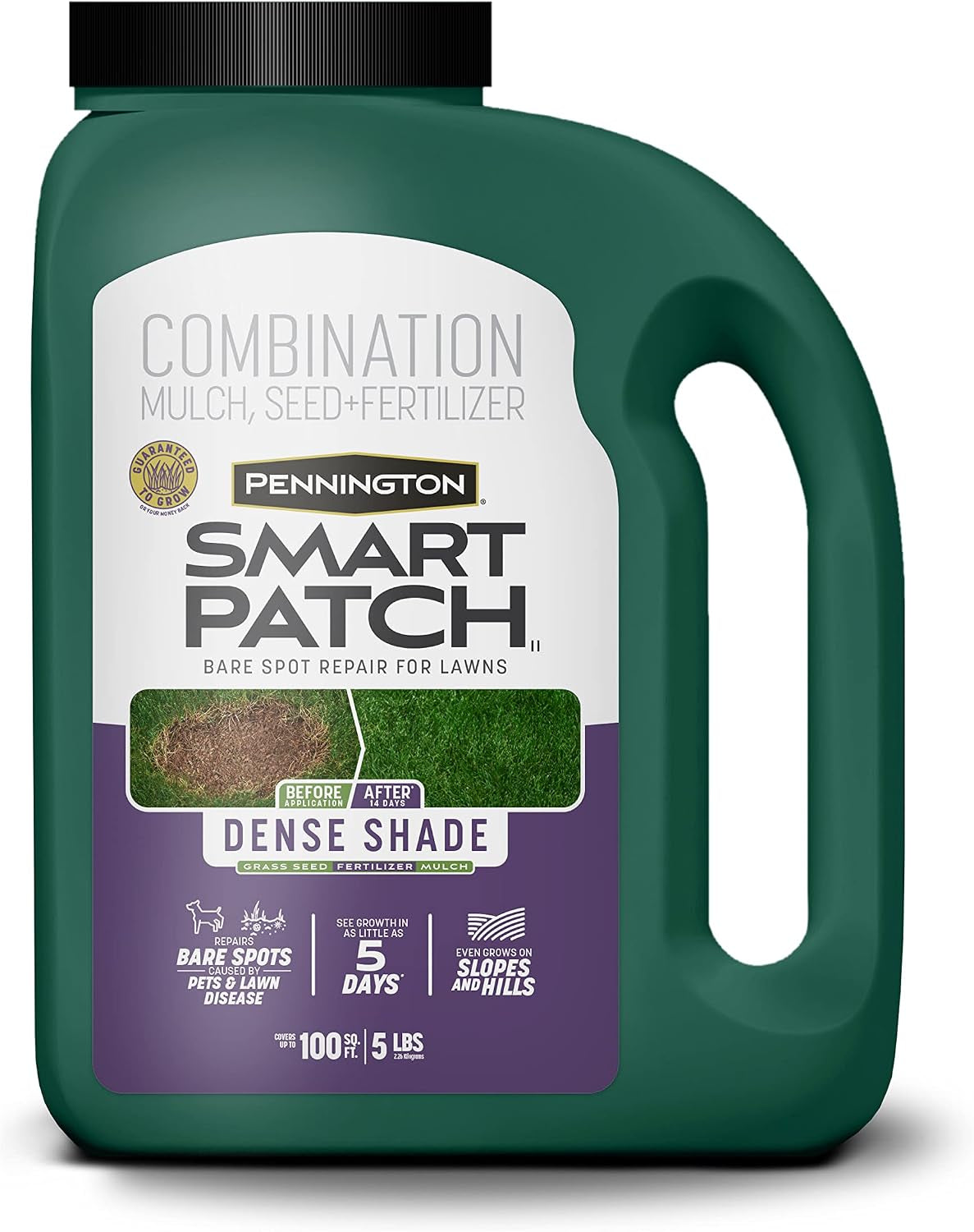 Smart Seed Dense Shade Mix Grass Seeds for Lawn, 7 Lb