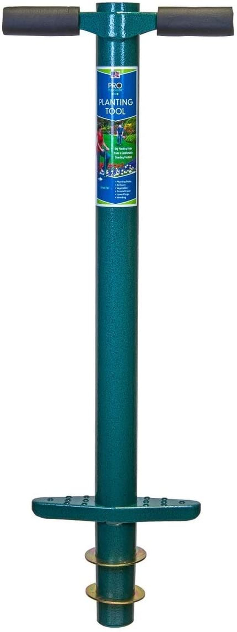 5-IN-1 Lawn Tool and Garden Tool, Bulb Planter, Weeder, Sod Plugger, Annual Planter, Soil Test