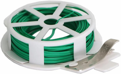 Garden Plant Ties 30M with Cutter, Reusable Garden Twist Ties Multi-Purpose for Climbing Plants Tomatoes Vines Cable Organizing Home Office(M)