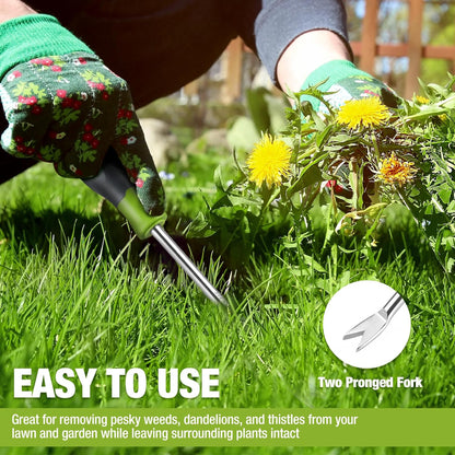 11.5" Dandelion Weeder Puller Tool with Soft Handle