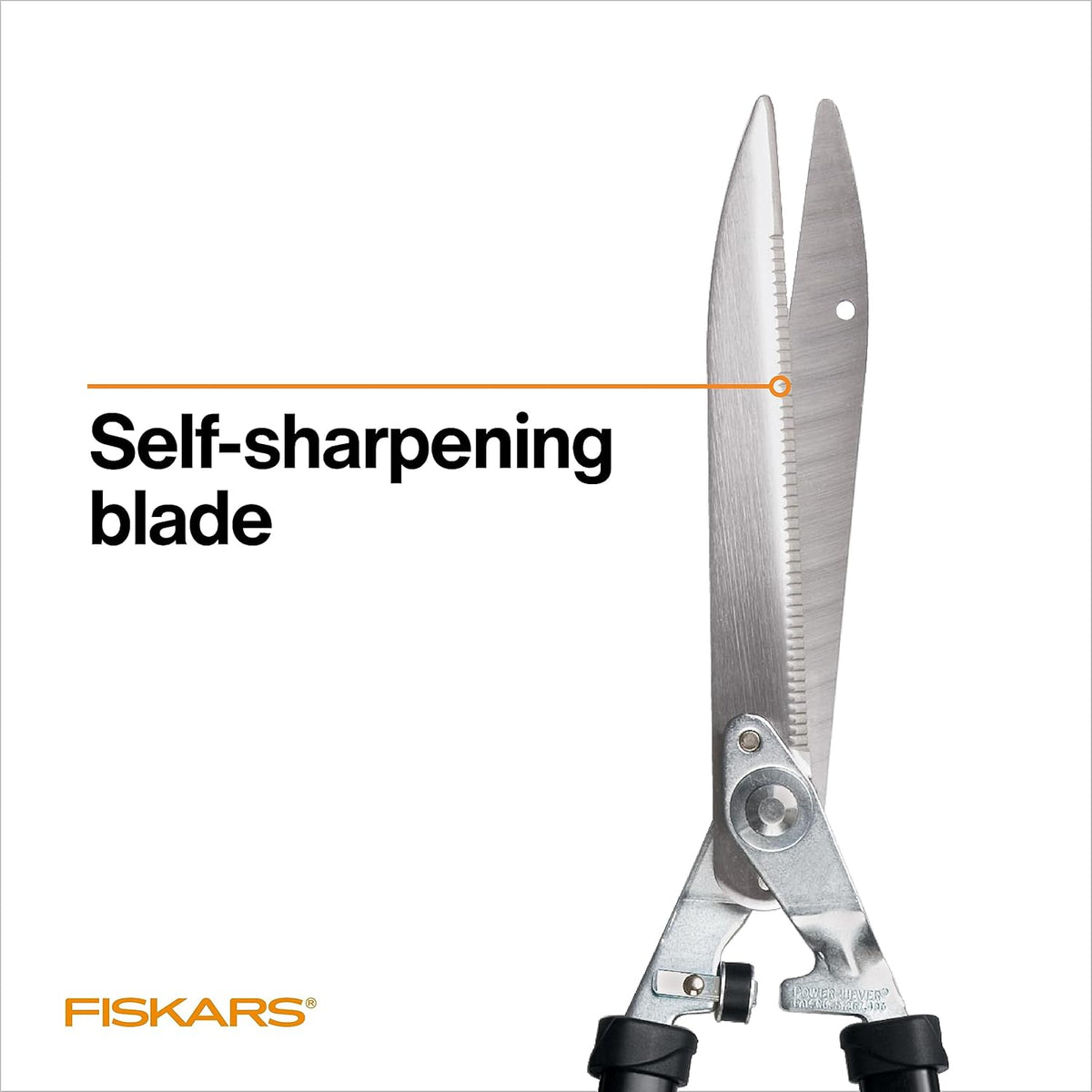 Fiskars 25"-33" Power-Lever Extendable Garden Hedge Shears, 10” Blades